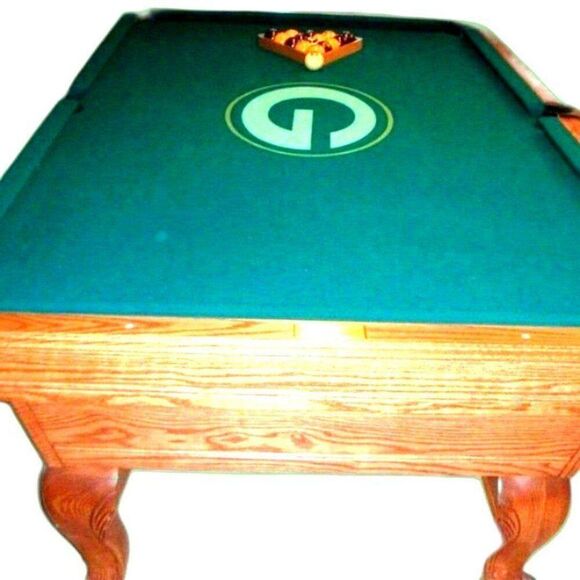 8 Ft Pool Table Felt . Olhausen Regulation NFL Licensed . Green Bay Packers - Picture 1 of 3